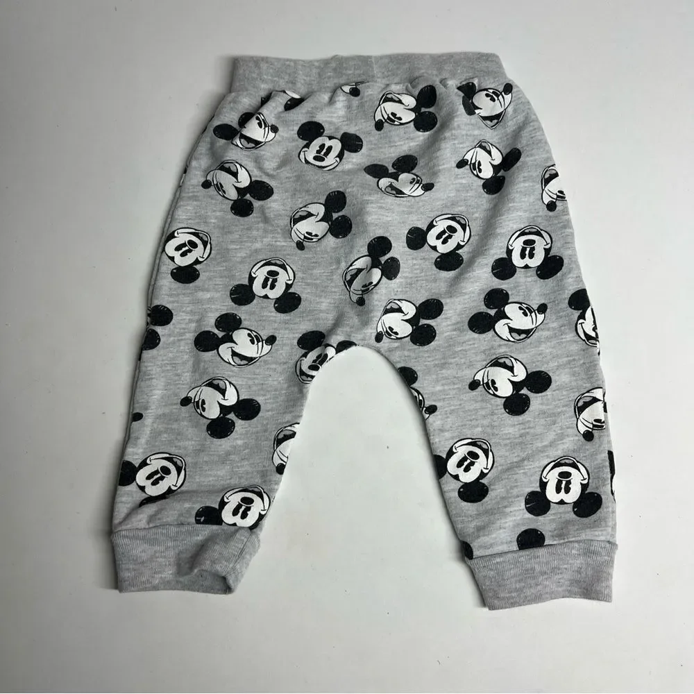 Disney Baby Mickey Mouse  Sweatpants And Hoodie Sweatshirt With Ears Size 12M